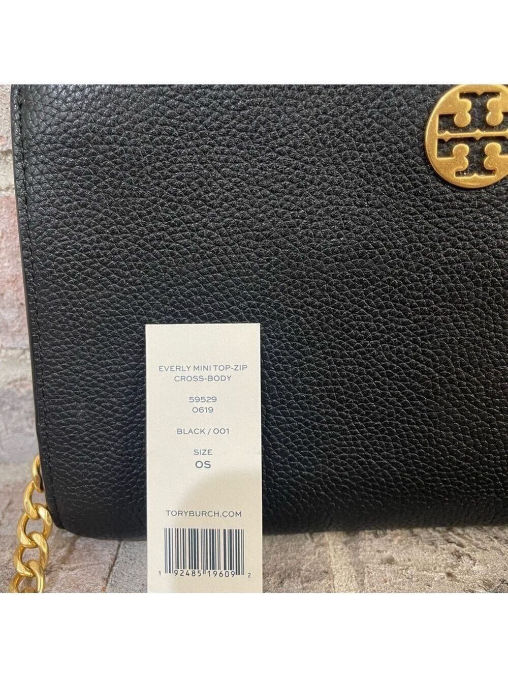 Tory Burch Black Crossbody Bag with Gold Logo - Picture 11 of 14